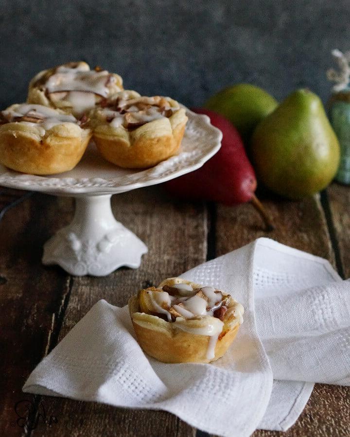 Pear Rumchata Cheese Tarts