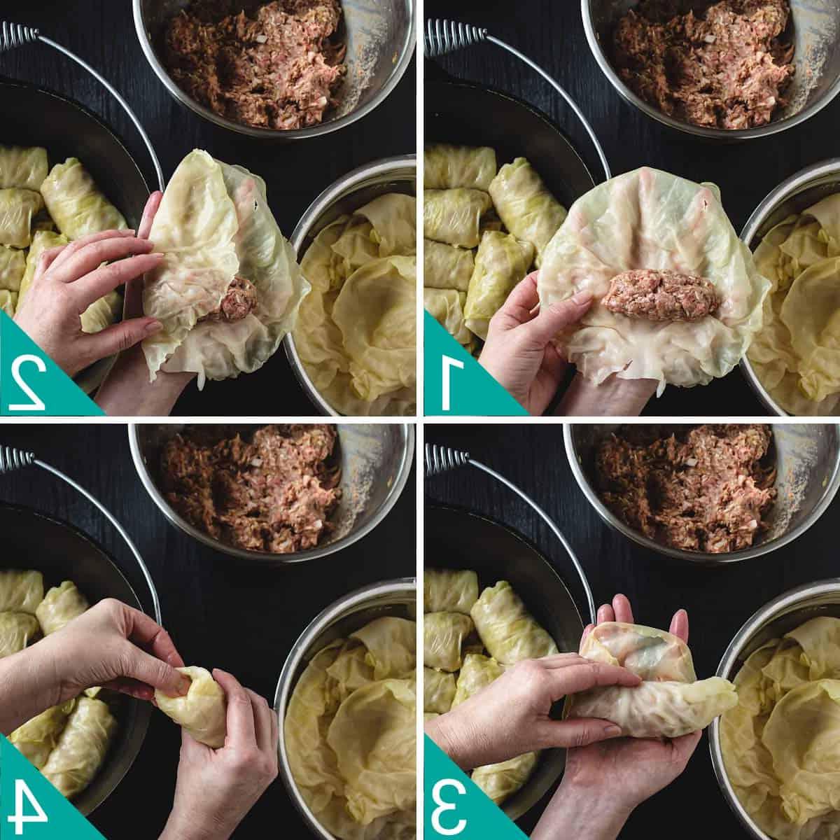 For photos showing how to roll cabbage Bosnian-style..
